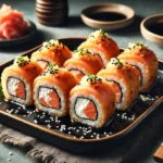 Hot rolls de salmão com cream cheese