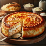 Torta de frango com requeijão e palmito Torta de frango com requeijão e palmito